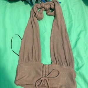 Tank top with open back